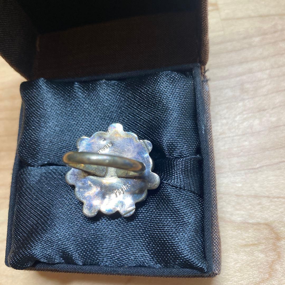 カラフルな花びらデザインのリング　Phyllis フィリス　ズニ族　リング