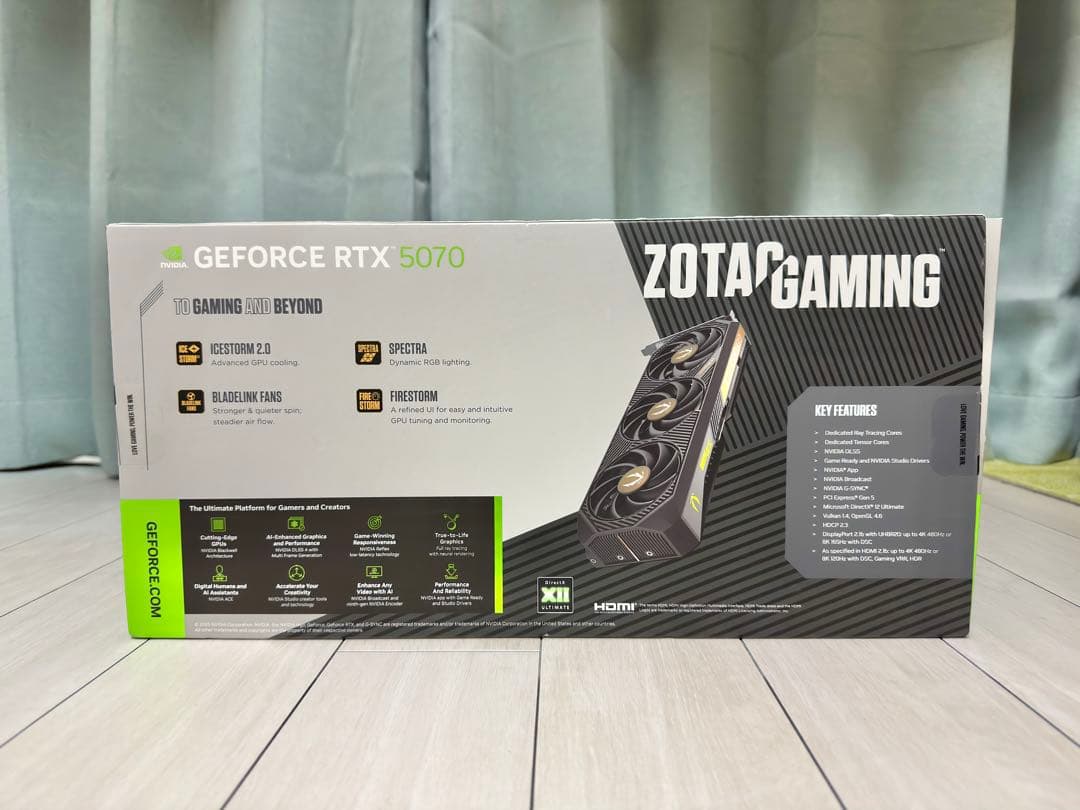 グラフィックボード・グラボ・ビデオカード ZOTAC GEFORCE RTX 5070 12GB