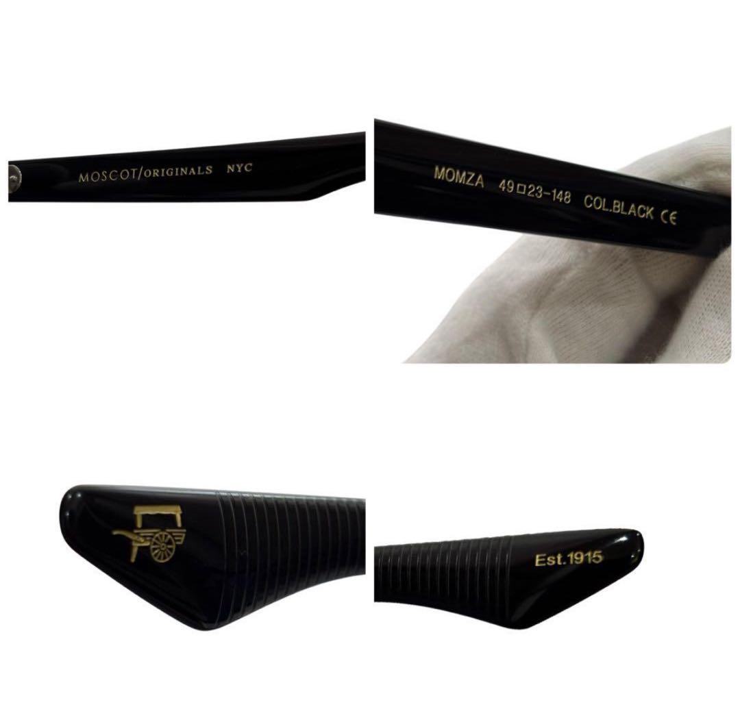美品✨　MOSCOT モスコット　サングラス　MOMZA モンツァ　ブラック