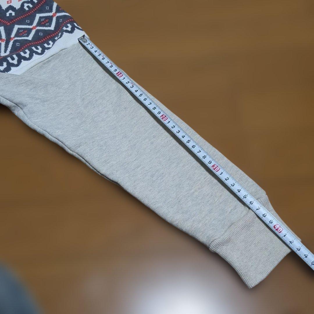 ウエアハウス Warehouse グレー 雪柄スウェット サイズ40