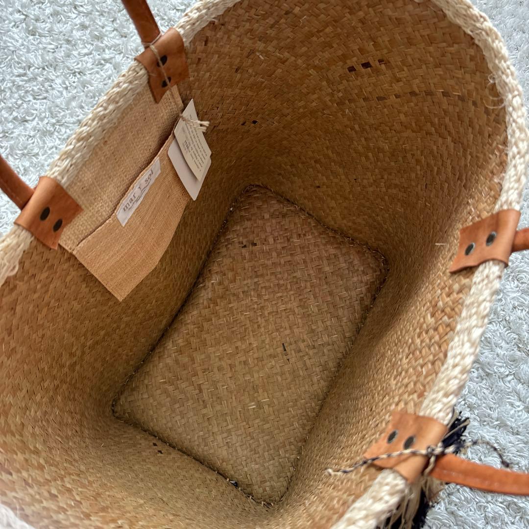 新品未使用バナーバレットカゴバックタグ付ネイビー