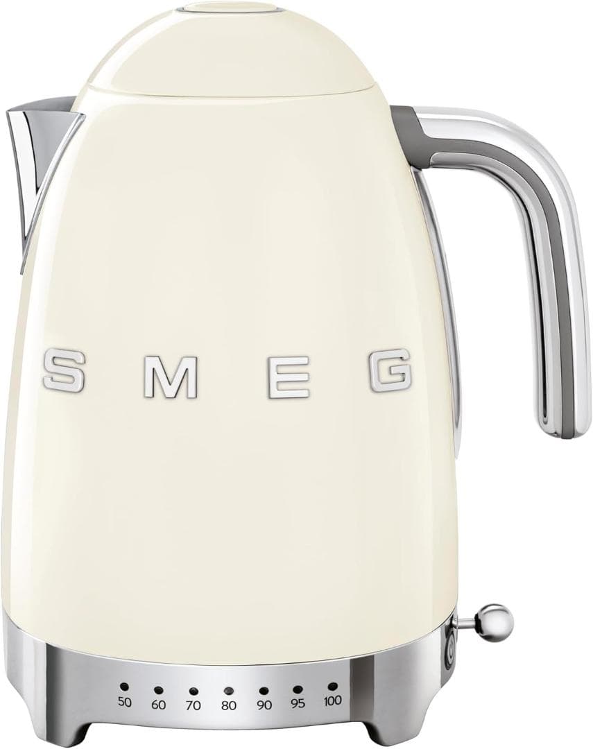 Smeg 電気ケトル 1.7リットル KFL04 CRUS CR [並行輸入]