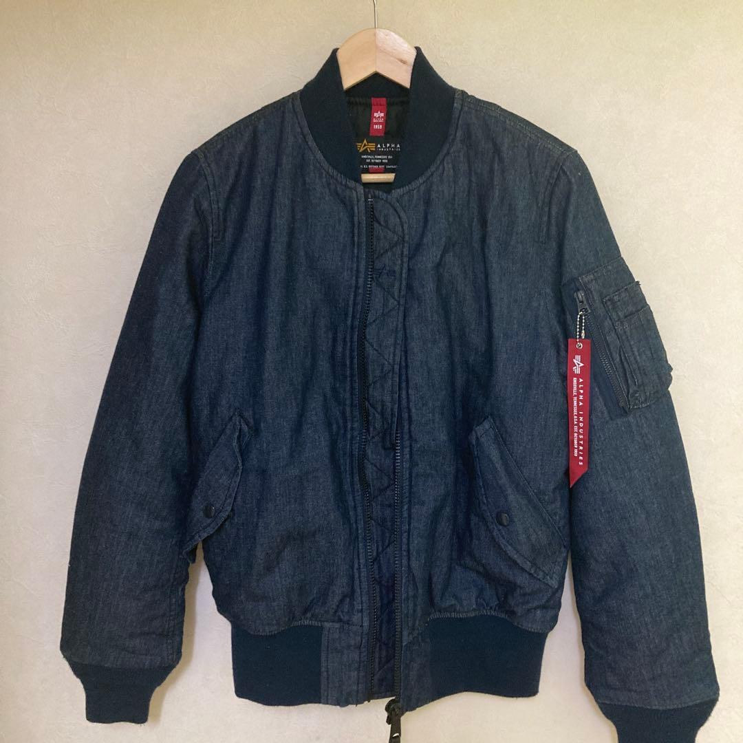 ALPHA INDUSTRIES MA-1ワシデニム　フライトジャケット　新品