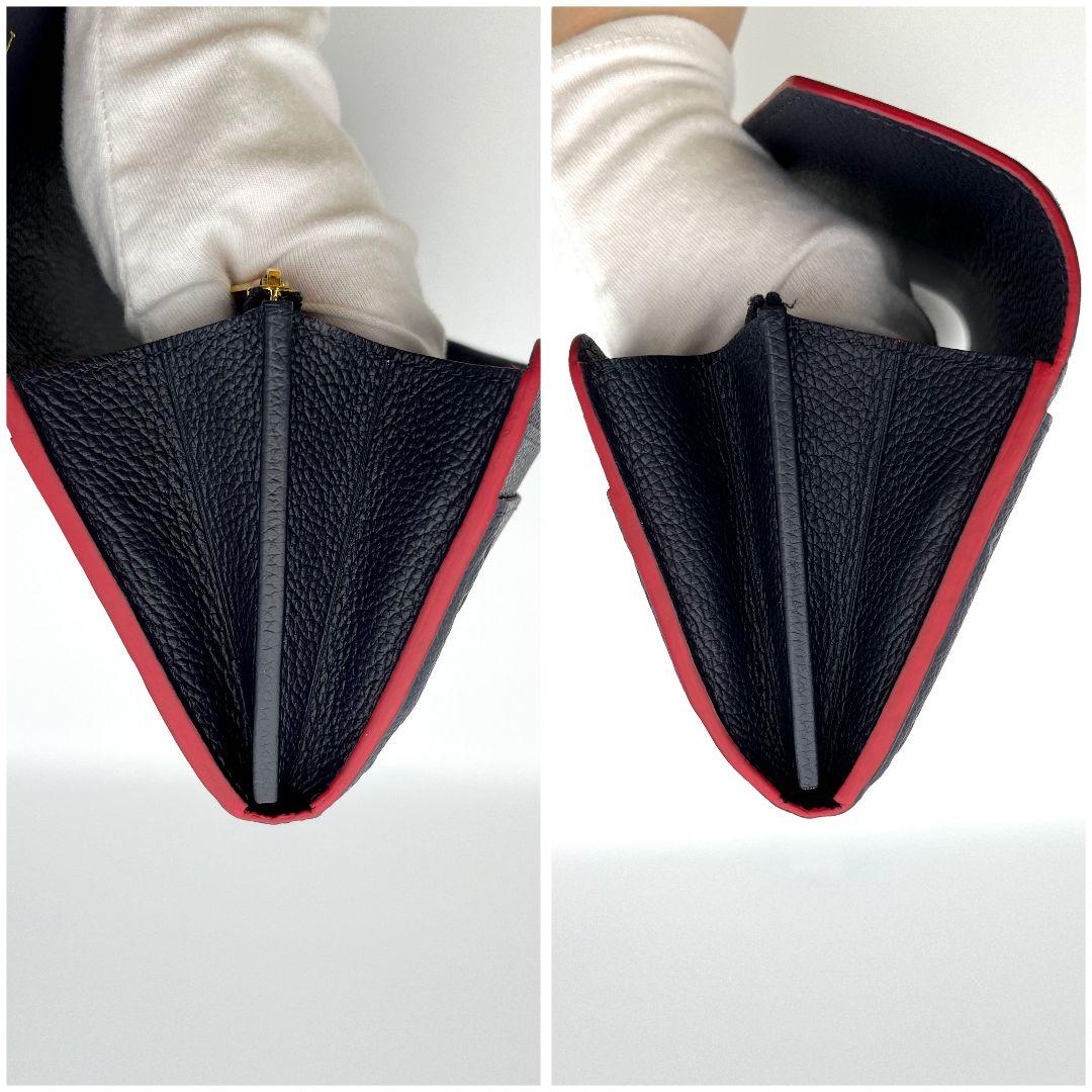 使用感小✨ルイヴィトン アンプラント ポルトフォイユサラ マリーヌルージュ長財布