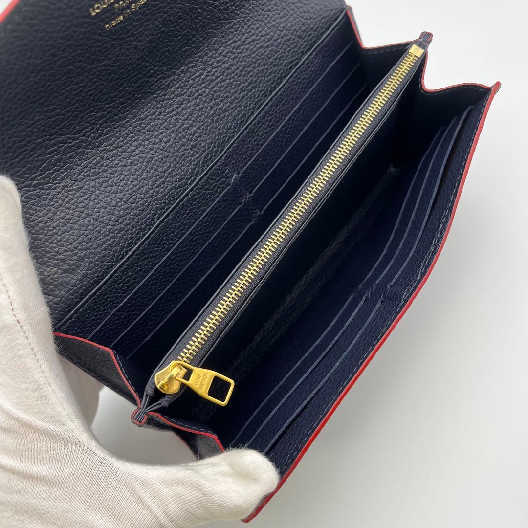 使用感小✨ルイヴィトン アンプラント ポルトフォイユサラ マリーヌルージュ長財布