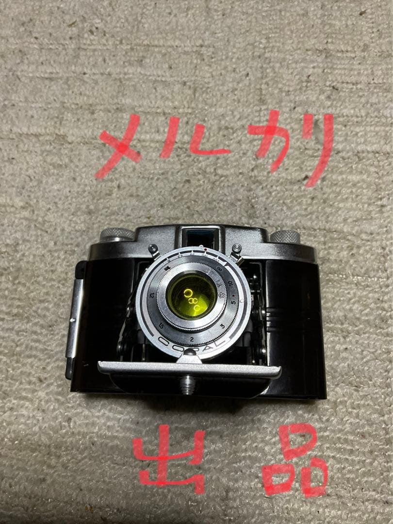 蛇腹式カメラ／コニレット　小西六写真工業株式会社。【取扱説明書と専用フラッシュ】