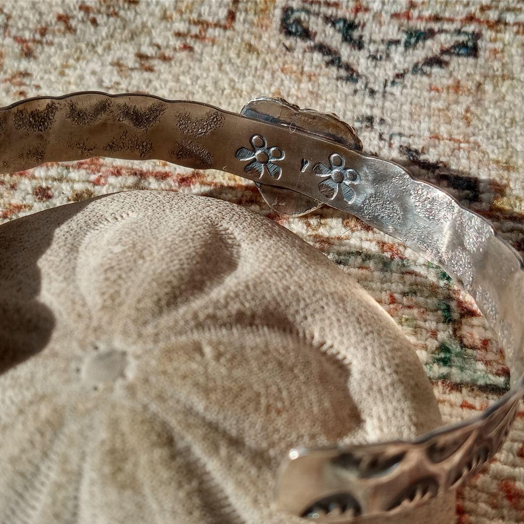 ハートターコイズ　シルバー925 バングル