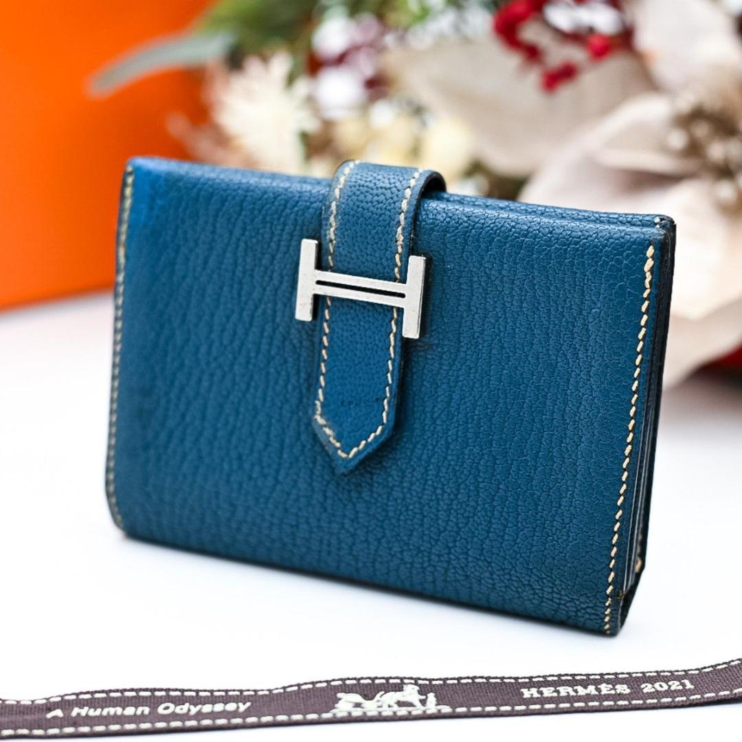 argon57 カードケース 名刺入れ ブルー HERMES