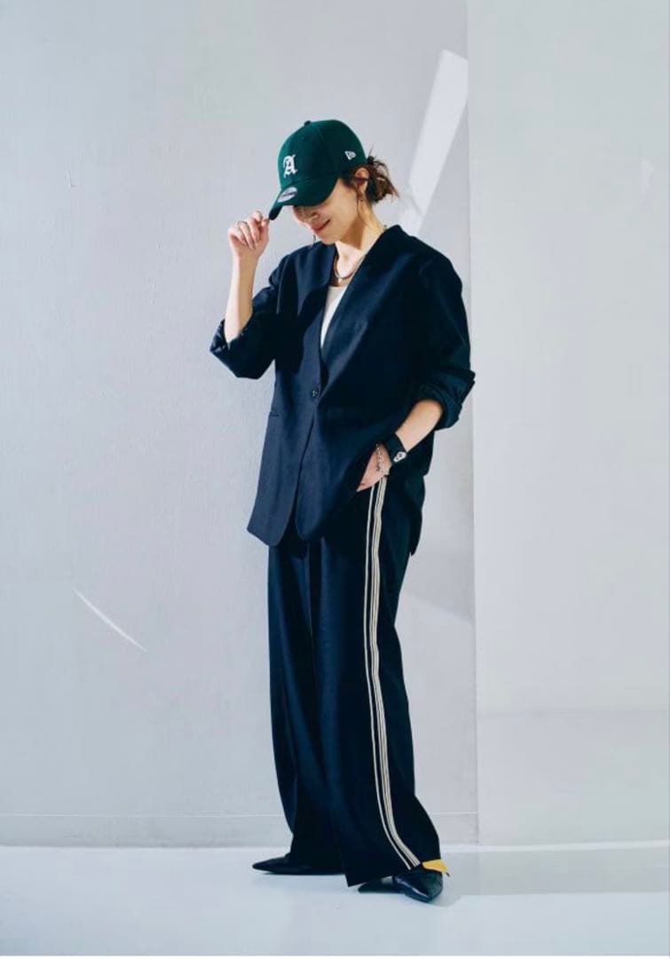 ANIECA サイドラインパンツ ブラック　40