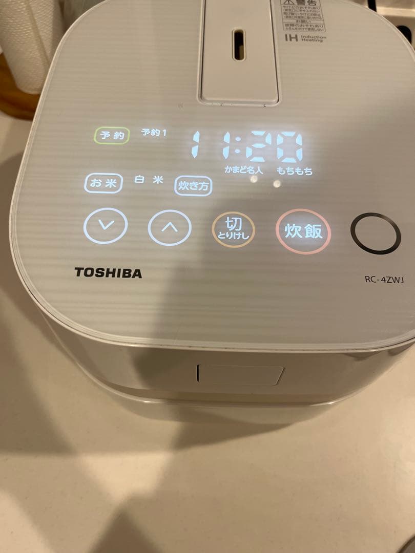 東芝IH炊飯器 RC-4ZWJ 2.5合※返品不可
