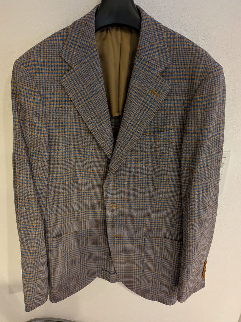 ジャミロウさま Paul Stuart チェック柄 テーラードジャケット 46