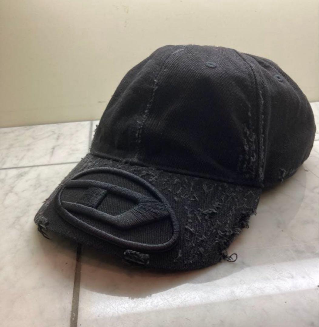 DIESEL dieselキャップ　ブラックデニムキャップ　人気商品　正規品