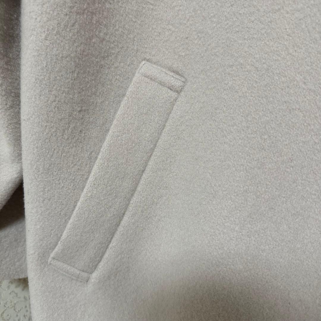 ナチュラルビューティーベーシック オーバーハーフコート ベージュ