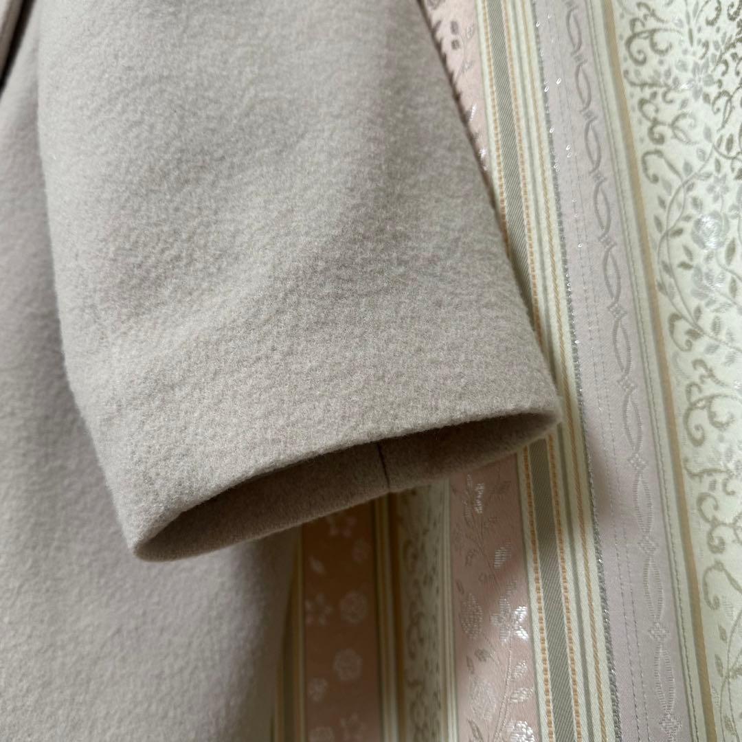 ナチュラルビューティーベーシック オーバーハーフコート ベージュ