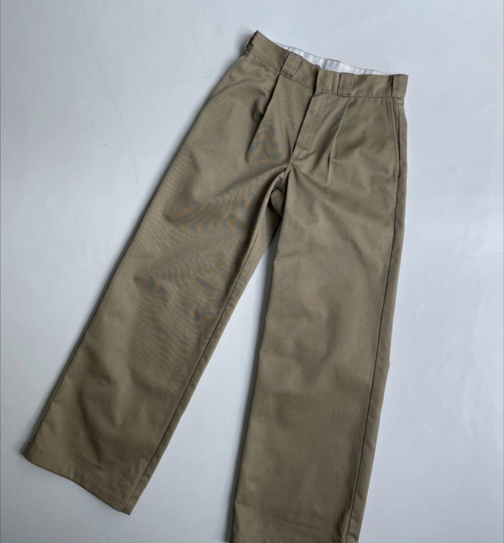 Dickies×ok.soon ワイドチノ ベージュ　oksoon チノパン　S