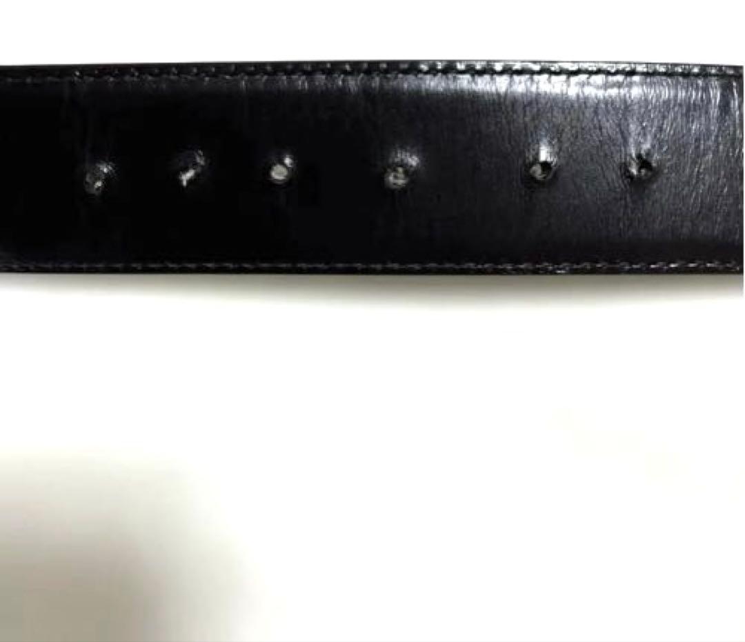 Gucci ブラウンレザーベルト ロゴバックル