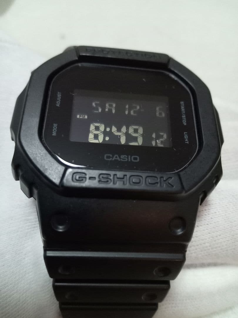 G-SHOCK　DW-5600BB　ブラック　9Hガラスフィルム装備　美品