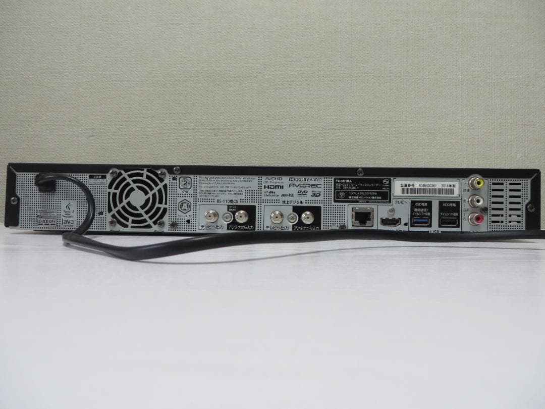 東芝タイムシフトマシーンレコーダー　DBR-M3007 2018年製 完動美品