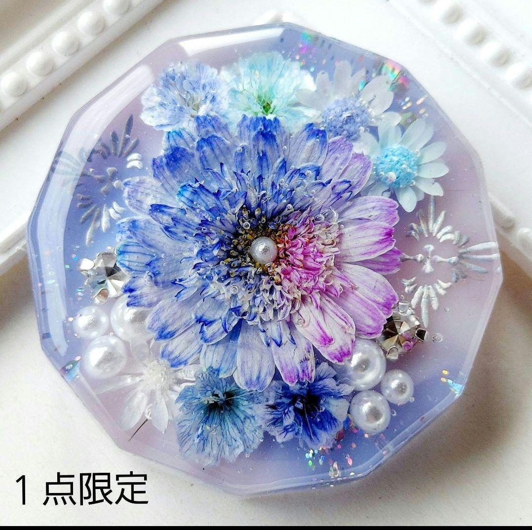 キラ　レジン　ヘアゴム　ポニーフック　ブローチ