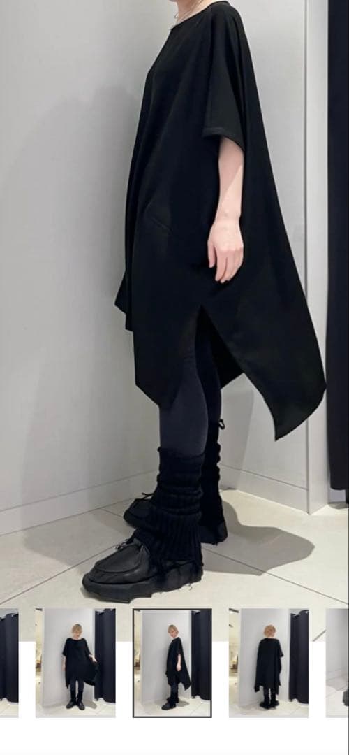 新品　リミフゥ　Double Satin Big Simple Dress