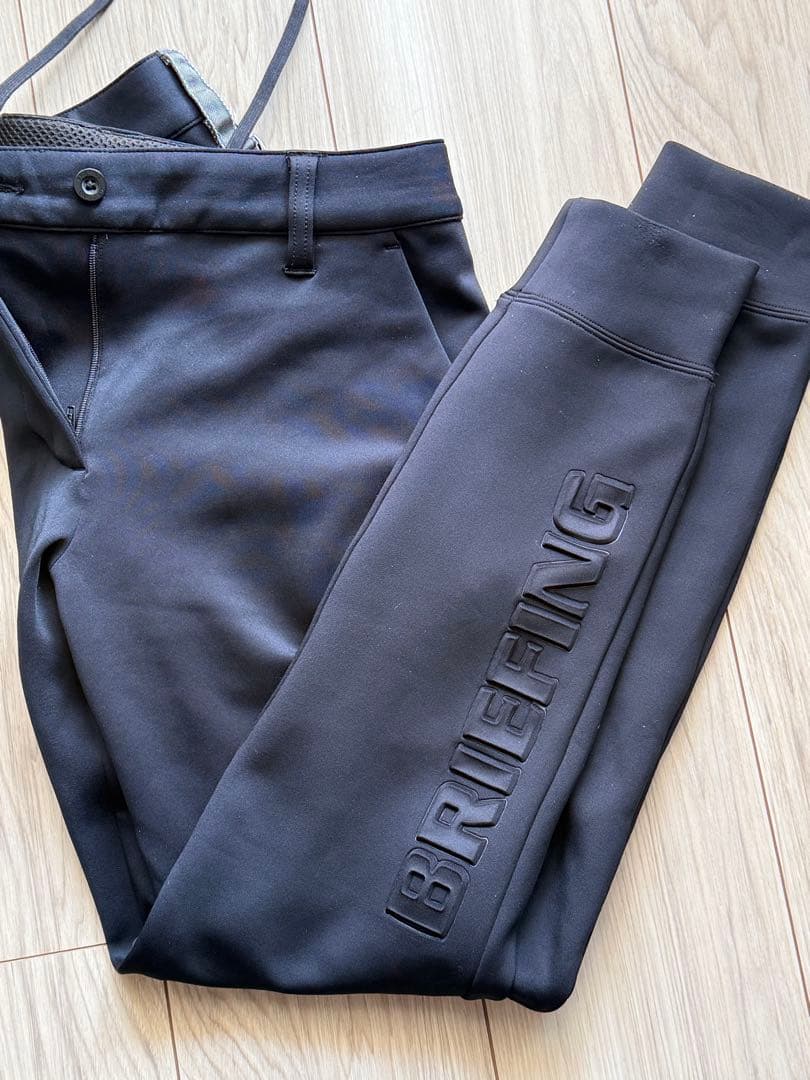 BRIEFING ブラック ロゴ入り パンツ