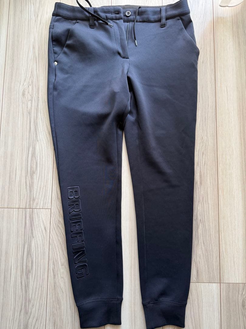 BRIEFING ブラック ロゴ入り パンツ