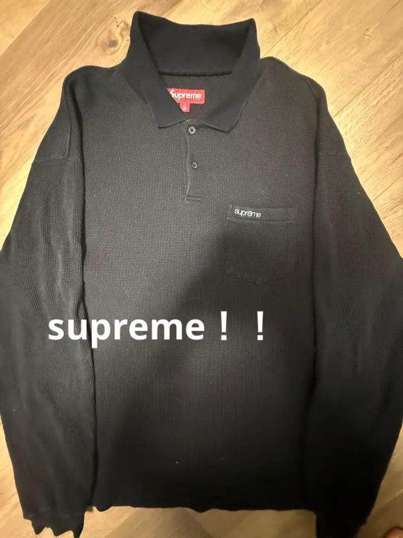 supreme/サーマル／ブラック