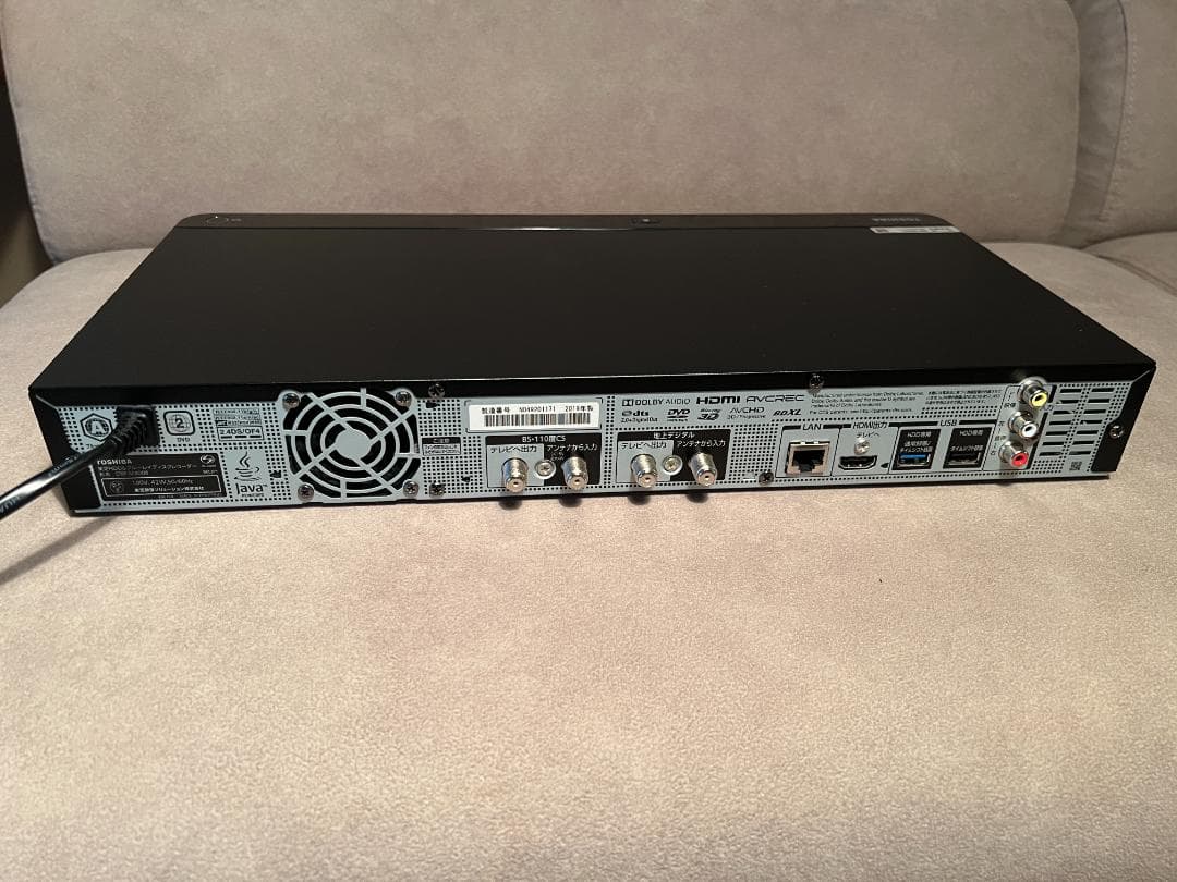 みほ　DBR-M4008 ブルーレイレコーダー 4TB　2019年製