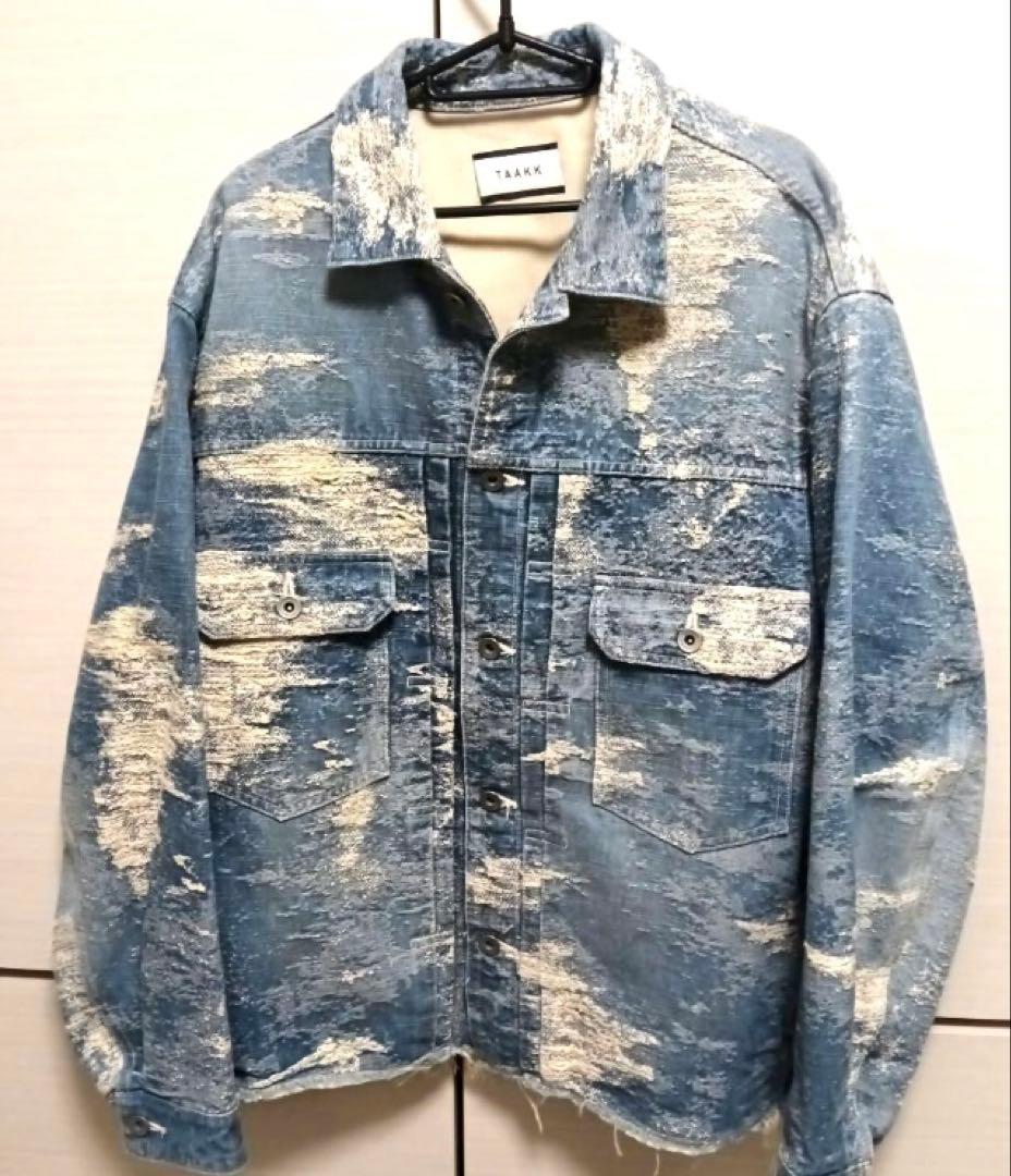 taakk デニムジャケット サイズ3 ライトブルー　ブルゾン セカンド