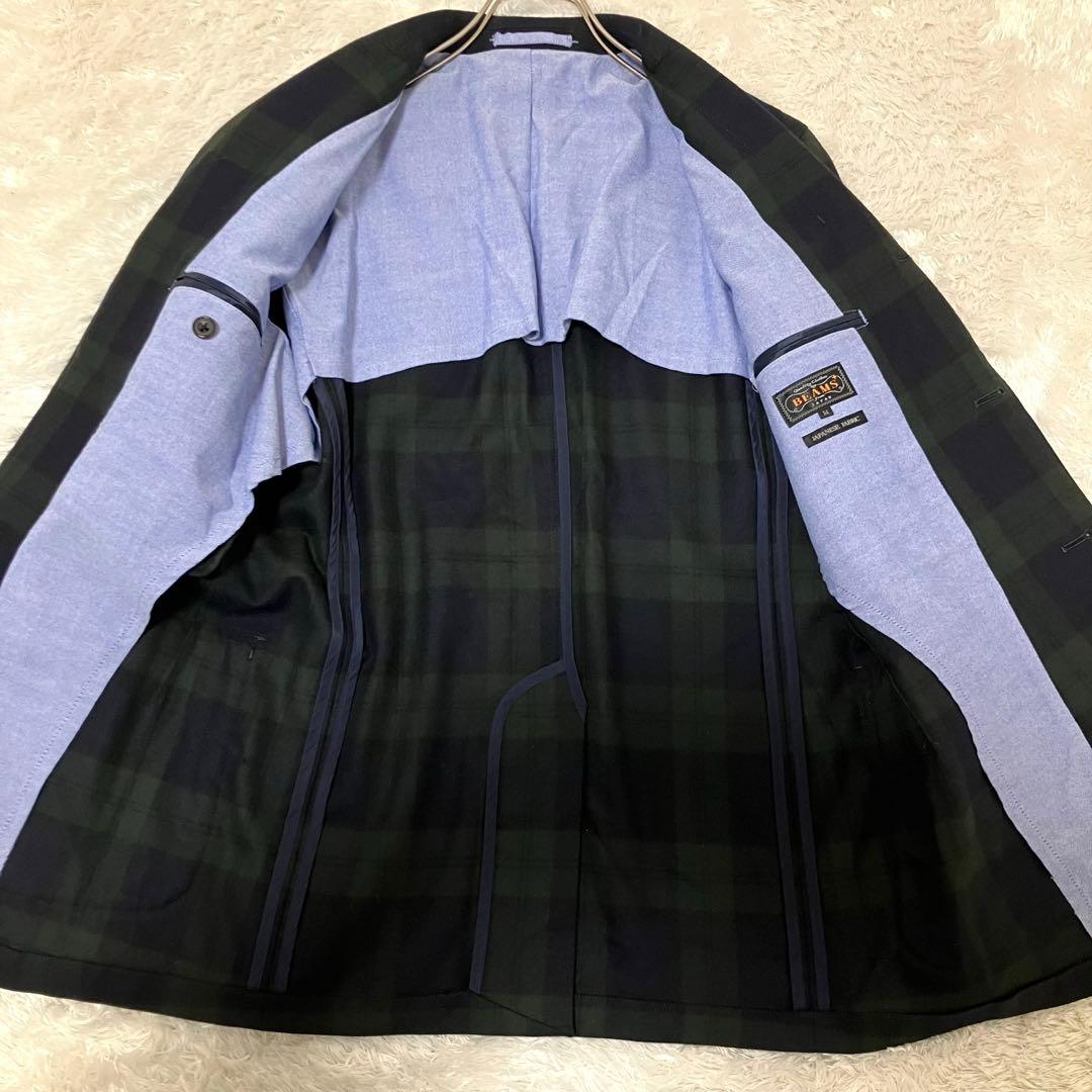 S*O様 極美品✨ BEAMS+ ブラックウォッチ フランネル テーラードジャケ