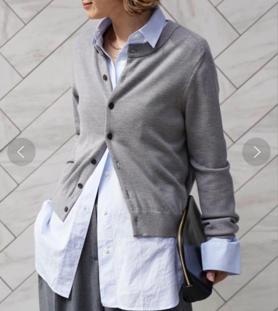 Deuxieme Classe WISH クルーネック カーディガン グレー