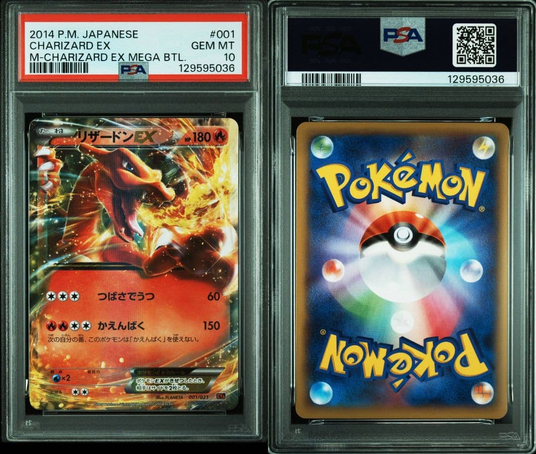 カメックスex　リザードンex　フシギバナex　PSA10 PSA9 3連番