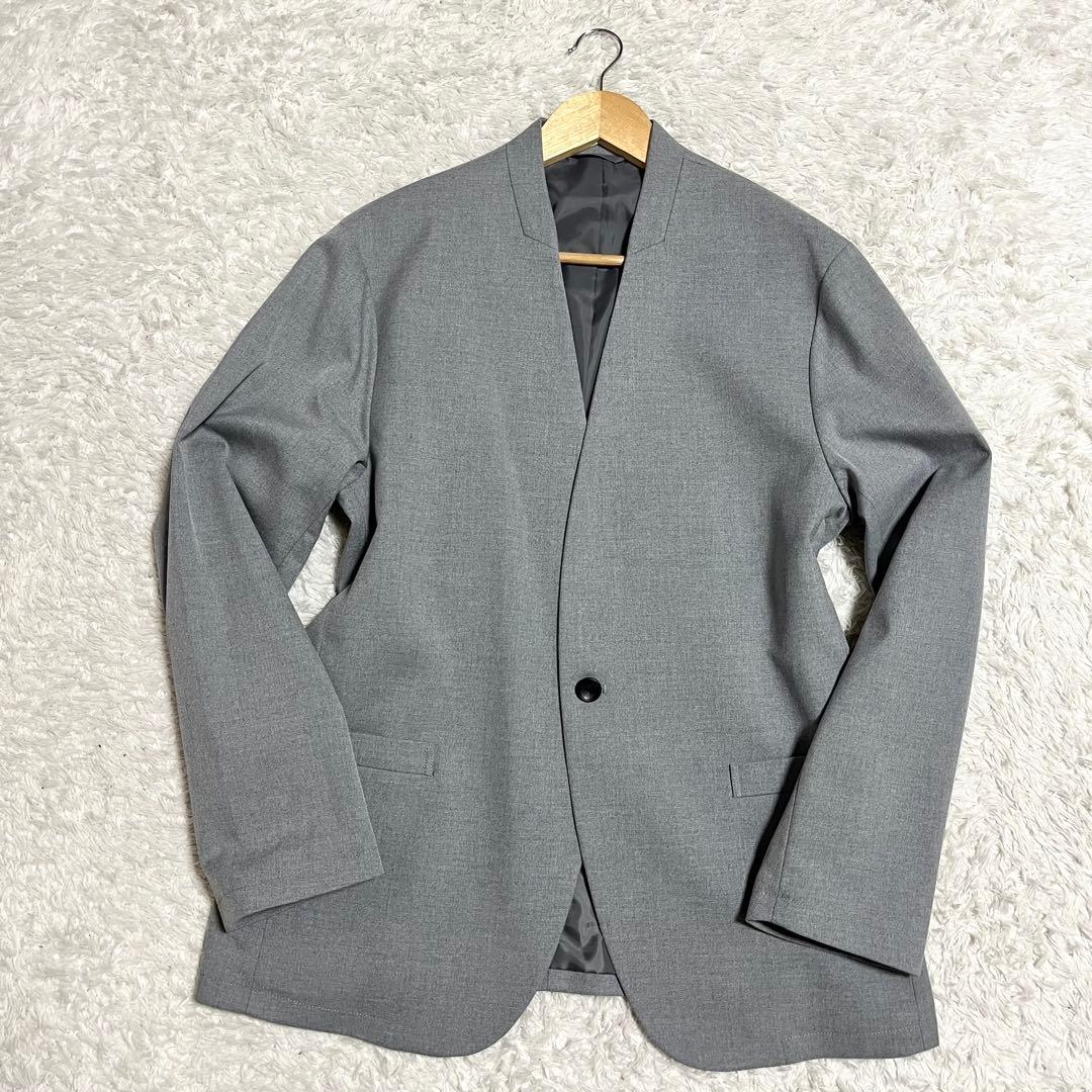 ✨美品✨SHIPS 洗える ウォッシャブル ビジネススーツ ノーカラー Lサイズ