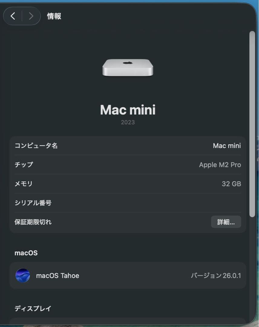 【期間限定値下げ】Mac mini (M2 Pro, 32GBメモリ)