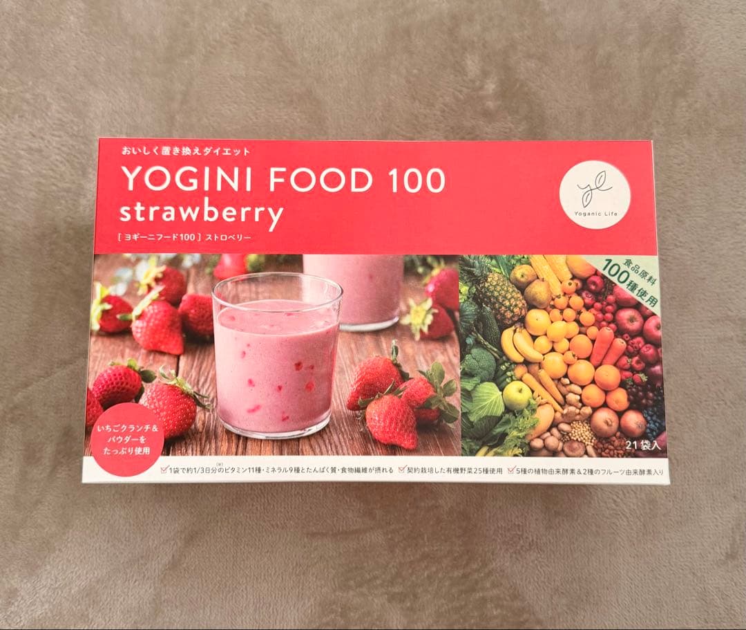 YOGINI FOOD 100 ヨギーニフード ストロベリー 1箱(21袋)