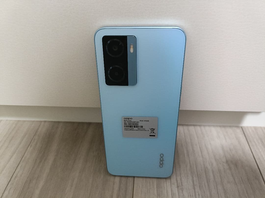 OPPO A77 ブルー SIMフリー 美品