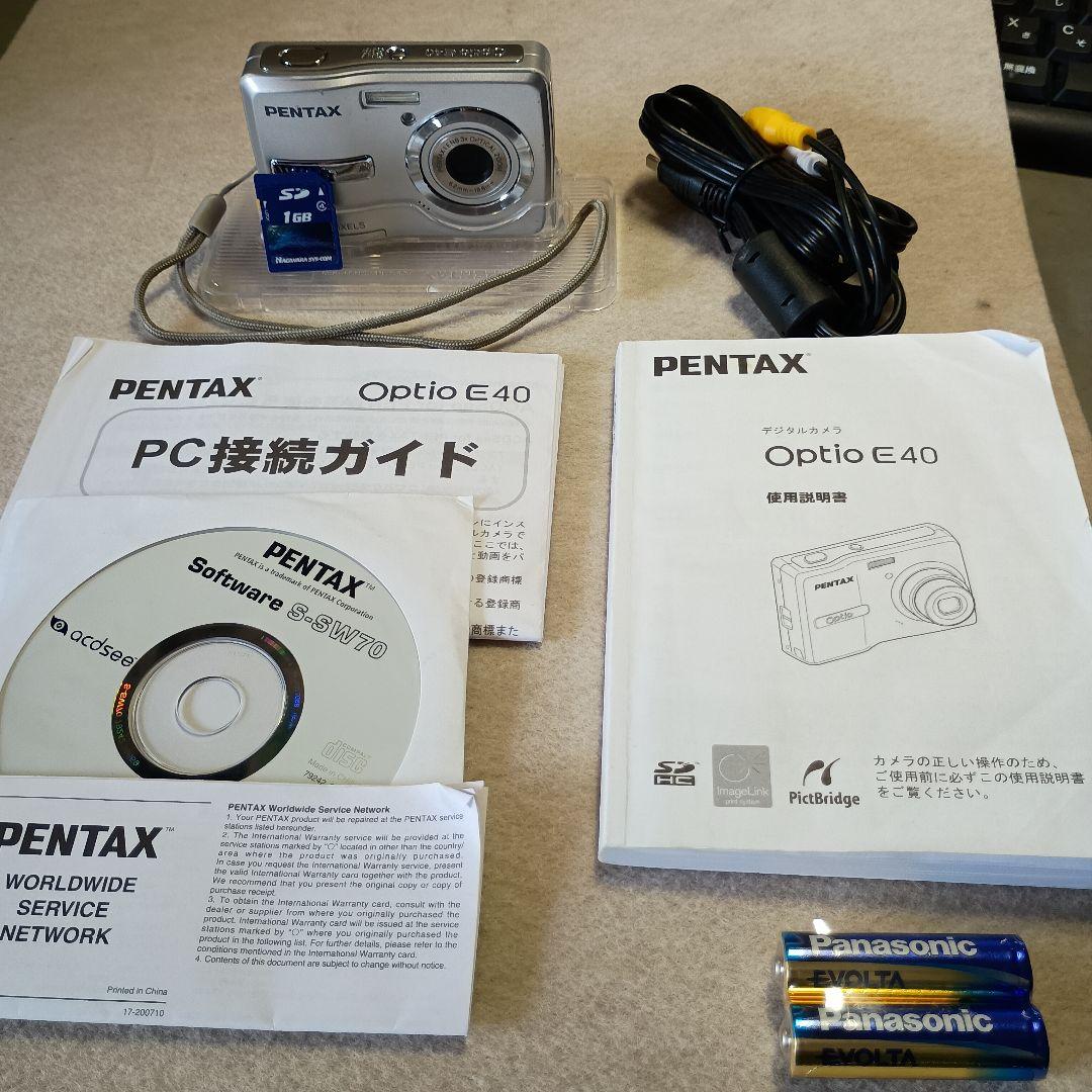 【便利な単三電池で使用可】ペンタックス Optio E40 3x 元箱付き