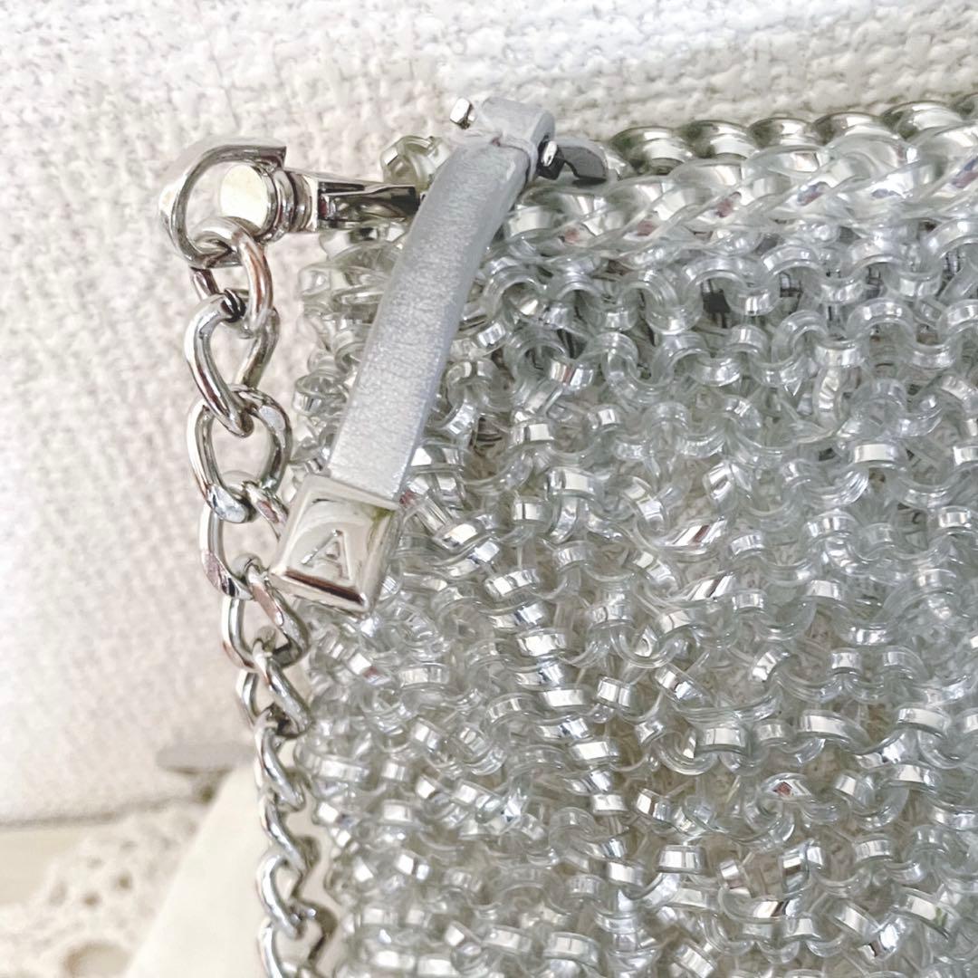 美品　アンテプリマ　ワイヤー　ニュースタンダード　ショルダーバッグ　シルバー