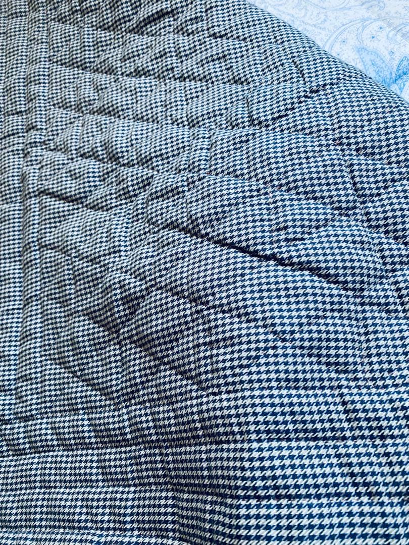 ハンドメイド　ベッドカバー　パッチワークキルト