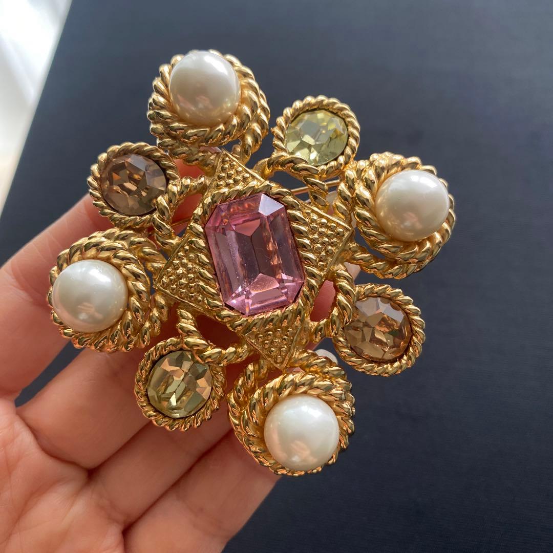 大ぶり　CINER　ヴィンテージ　ブローチ