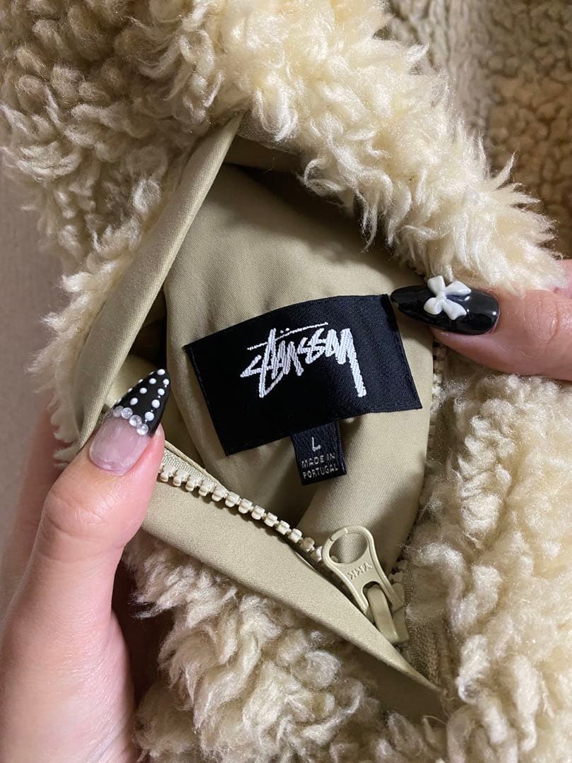 Stussy パッチワーク フリースベスト