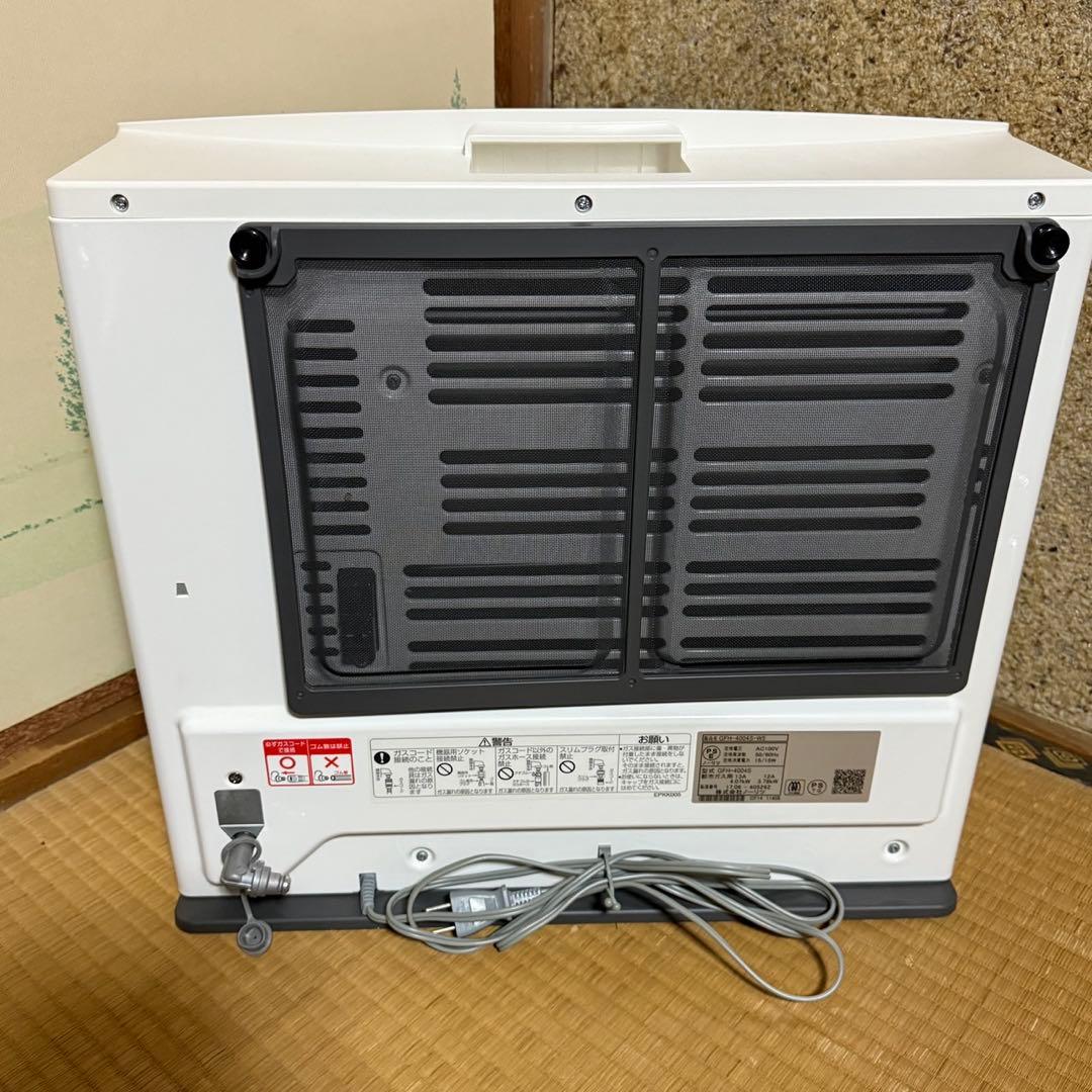 ノーリツ　都市ガス ファンヒーター GFH-4004S-W5 5mガスホース付き