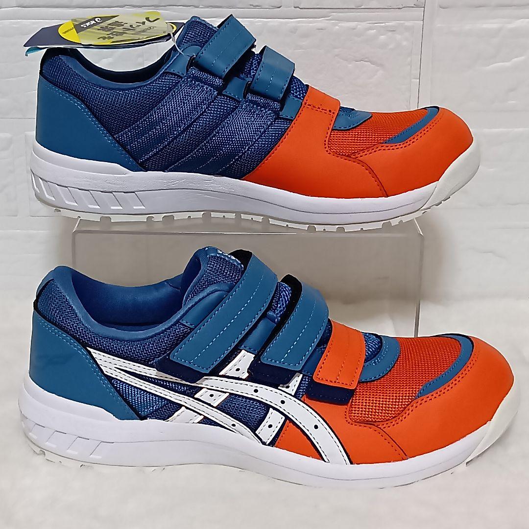 【新品・タグ付】アシックス 安全靴 ウィンジョブ 26.0cm オレンジ×ブルー
