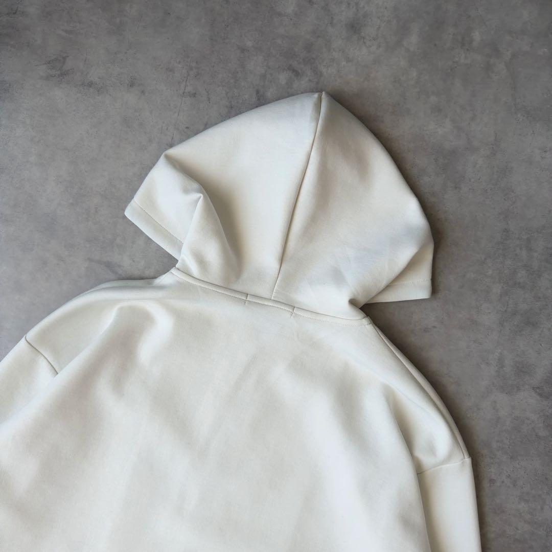 美品✨BEIGE ベイジ ダンボールニット ジップパーカー フーディー 4 L