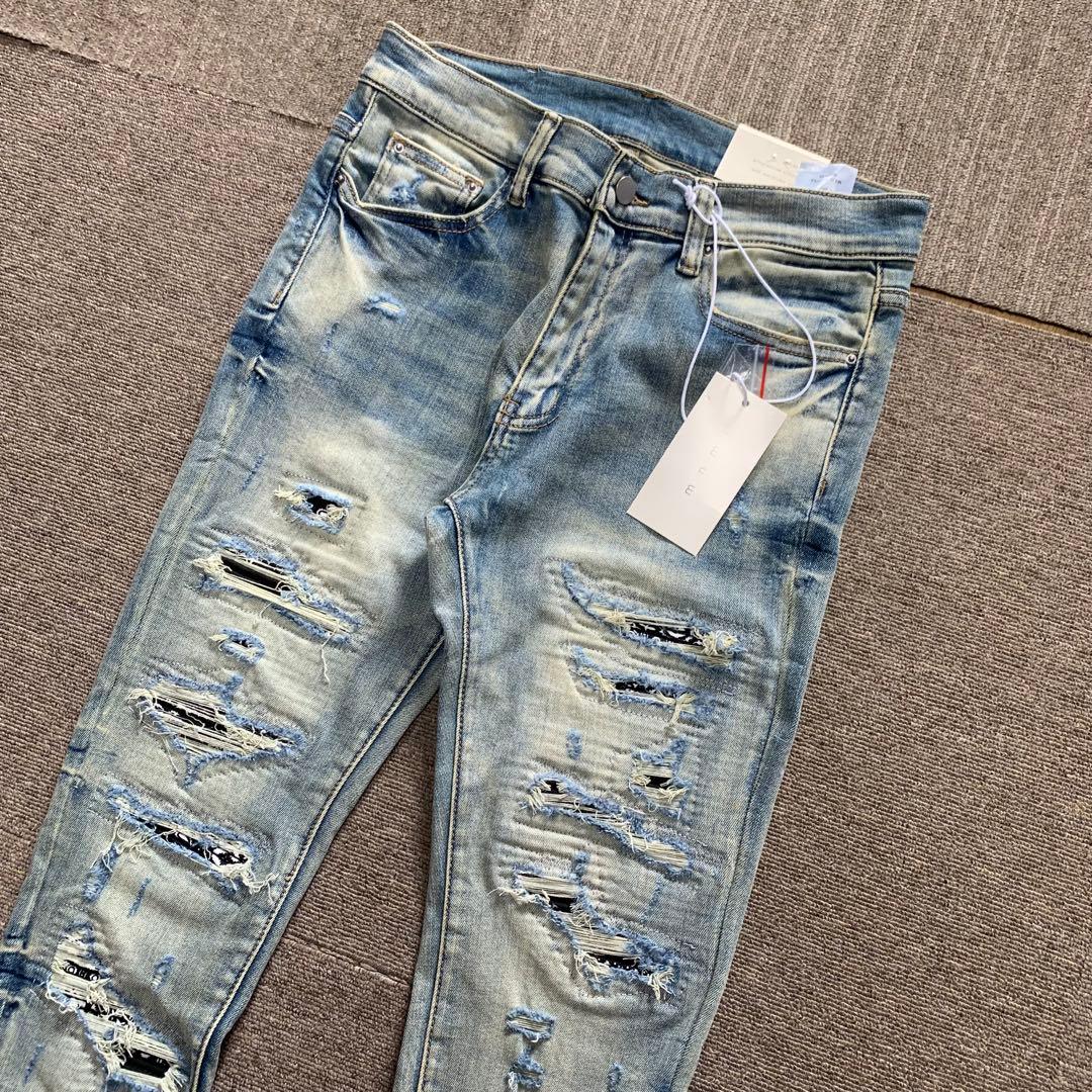 mnml ミニマル【新品未使用】ペイズリーストレッチスキニーデニム30インチ