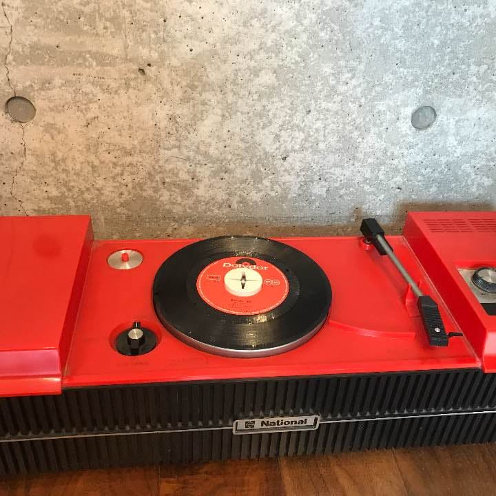 ナショナル レコードプレーヤー スピーカー付