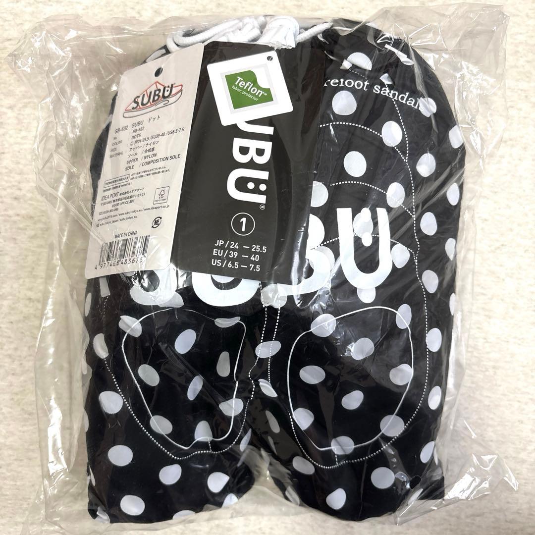 新品未開封　SUBU DOT ドット　水玉　24〜25.5 タグ付き　袋付き