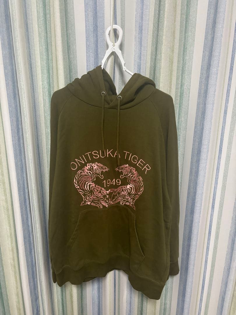 Onitsuka Tiger パーカーSサイズ カーキ