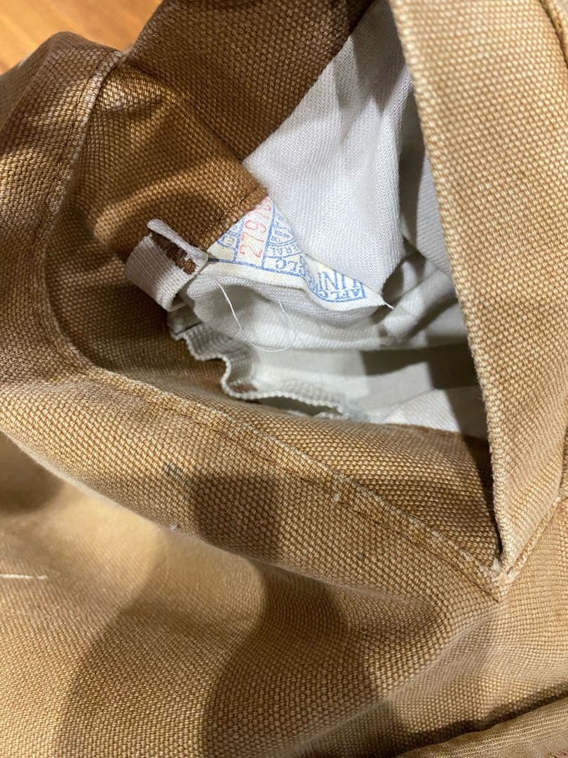 カーハート　70s ダック　ベスト SCOVILLジップ　ユニオンチケット付