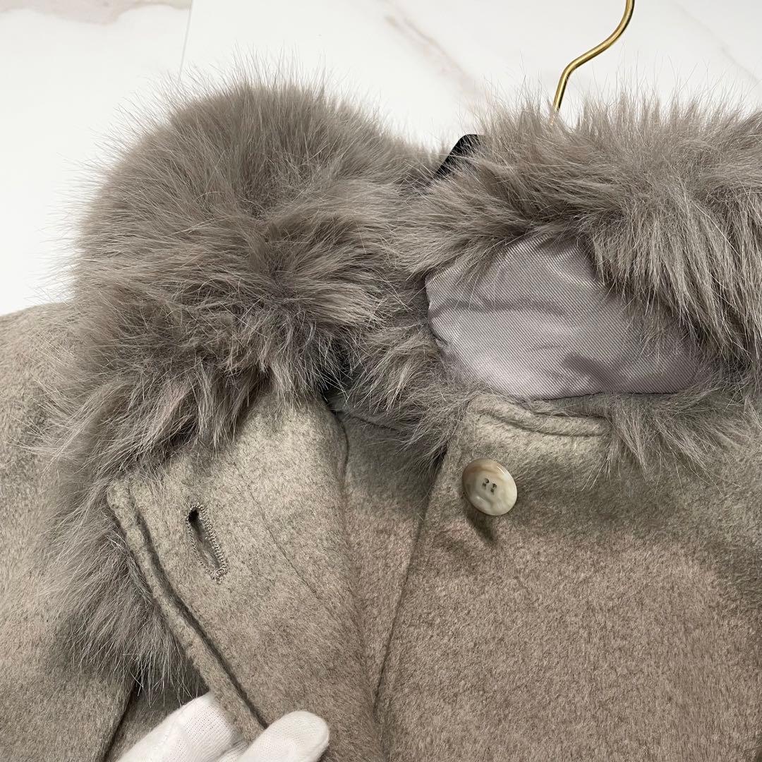 24AW✨SNIDEL スナイデル ファー付きミドルケープコート 3way